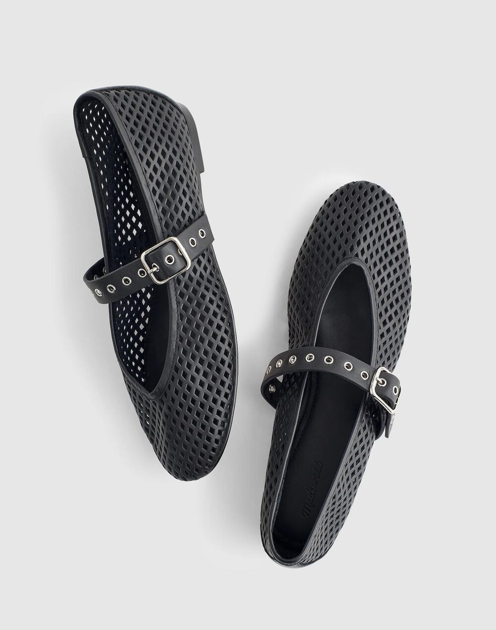 Madewell The Remy Mary Jane Flat Shoes Comfort Leather Black Size 7.5